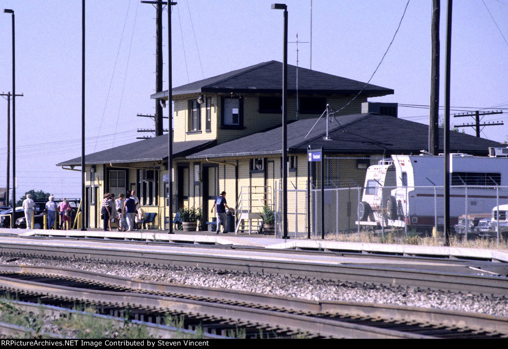 Amtrak station at ATSF Riverbank